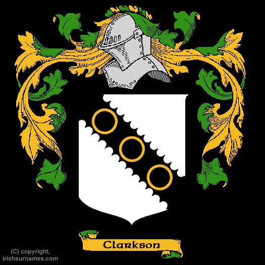 Clarkson Coat of Arms, Family Crest - Click here to view