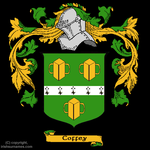 Coffey Family Crest, Click Here to get Bargain Coffey Coat of Arms Gifts