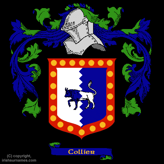 Collier Coat of Arms, Family Crest - Click here to view