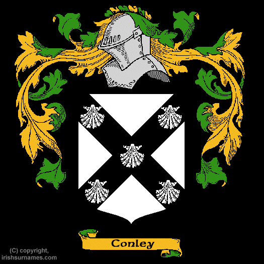 Conley Family Crest, Click Here to get Bargain Conley Coat of Arms Gifts