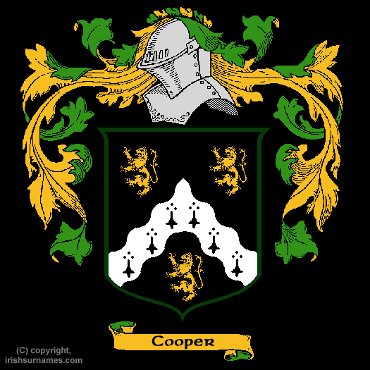 Cooper Coat of Arms, Family Crest - Click here to view