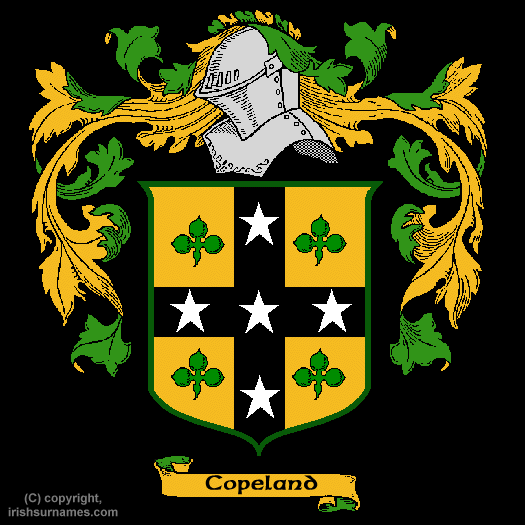 Copeland Coat of Arms, Family Crest - Click here to view