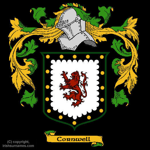 Cornwell Coat of Arms, Family Crest - Click here to view