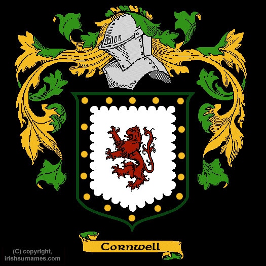 Cornwell Family Crest, Click Here to get Bargain Cornwell Coat of Arms Gifts