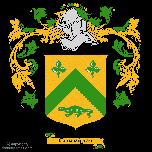 Corrigan Coat of Arms, Family Crest - Click here to view