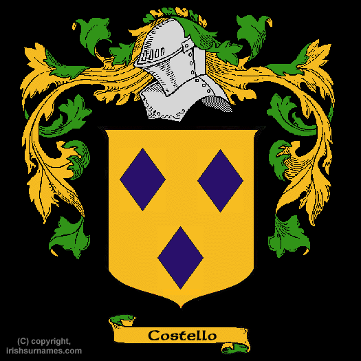 Costello Coat of Arms, Family Crest - Click here to view