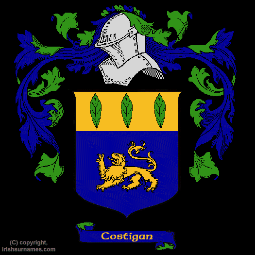 Costigan / Coat of Arms, Family Crest - Click here to view
