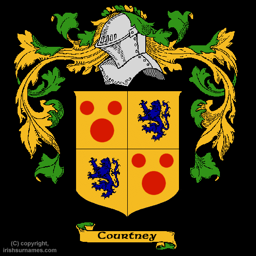 Courtney Coat of Arms, Family Crest - Click here to view
