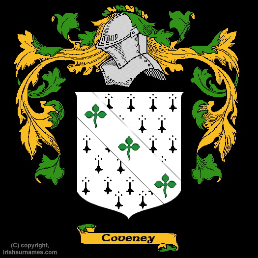 Coveney Coat of Arms, Family Crest - Click here to view