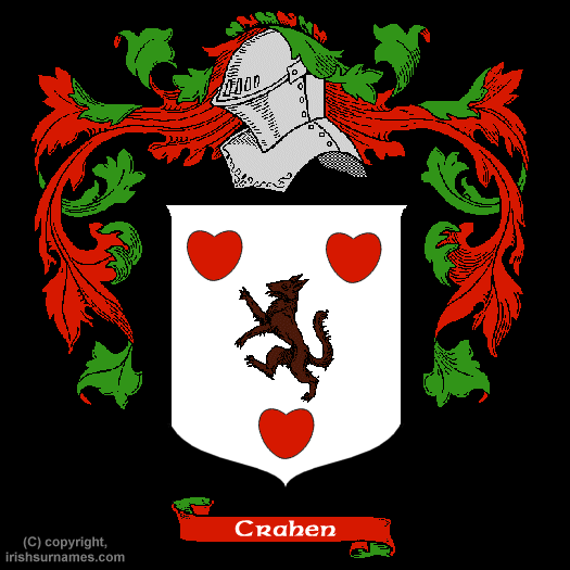 Crahen Coat of Arms, Family Crest - Click here to view