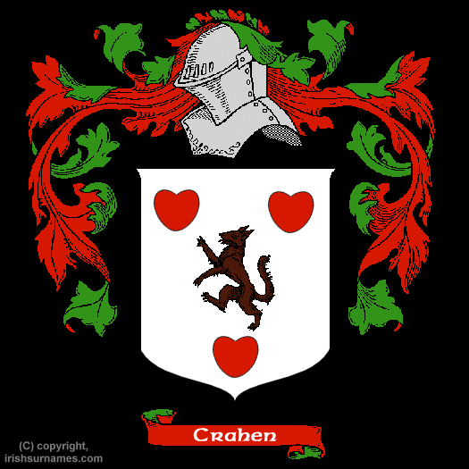 Crahen Family Crest, Click Here to get Bargain Crahen Coat of Arms Gifts