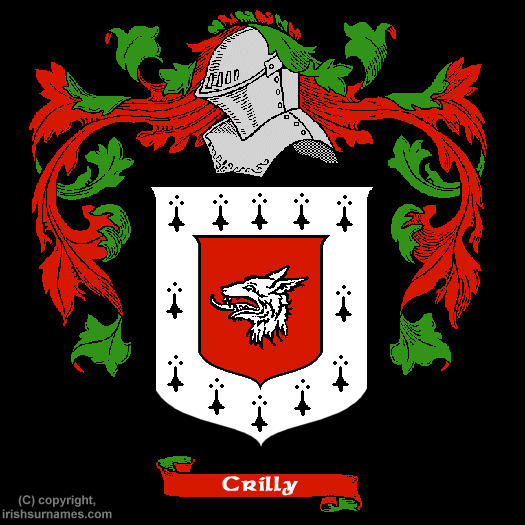 Crilly Coat of Arms, Family Crest - Click here to view