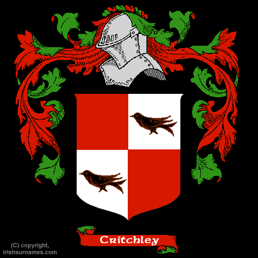 Critchley Coat of Arms, Family Crest - Click here to view
