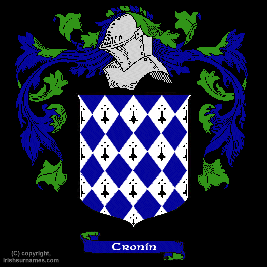 Cronin Coat of Arms, Family Crest - Click here to view