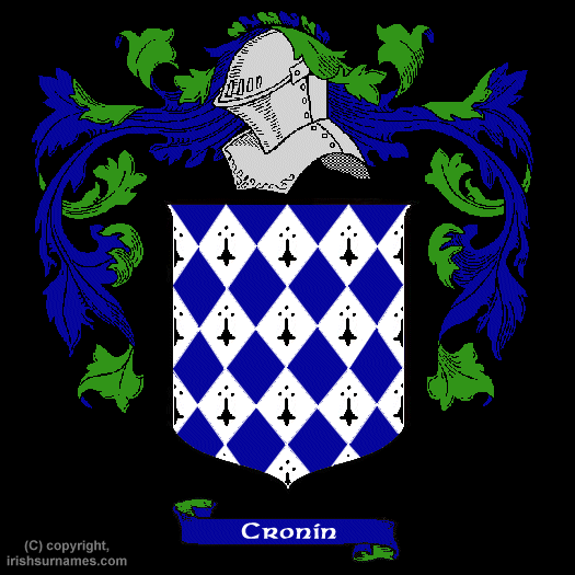 Cronin Family Crest, Click Here to get Bargain Cronin Coat of Arms Gifts