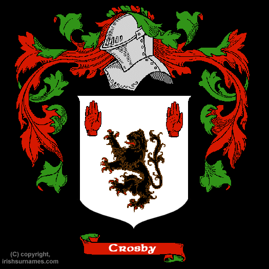 Crosby Family Crest, Click Here to get Bargain Crosby Coat of Arms Gifts