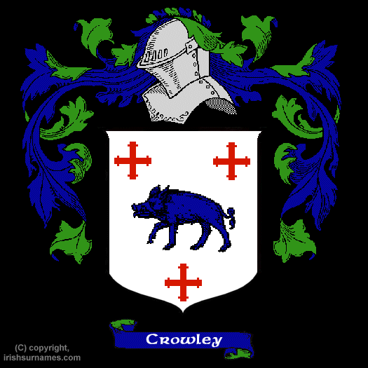 Crowley Coat of Arms, Family Crest - Free Image to View - Crowley Name ...