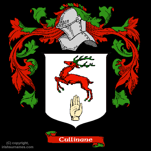 Cullinane Coat of Arms, Family Crest - Click here to view