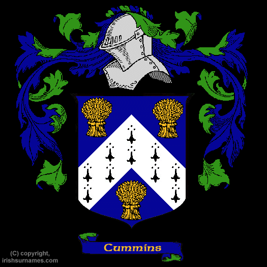 Cummins Coat of Arms, Family Crest - Click here to view