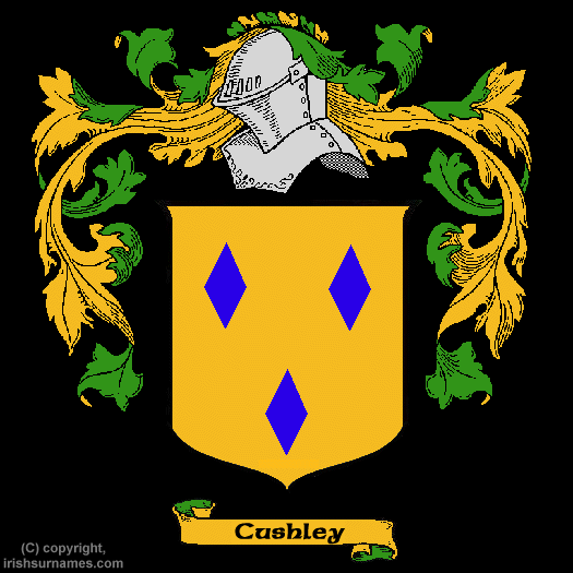 Cushley Family Crest, Click Here to get Bargain Cushley Coat of Arms Gifts