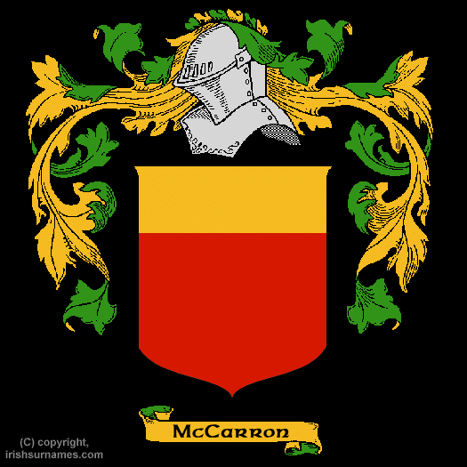 McCarron Coat of Arms, Family Crest - Click here to view