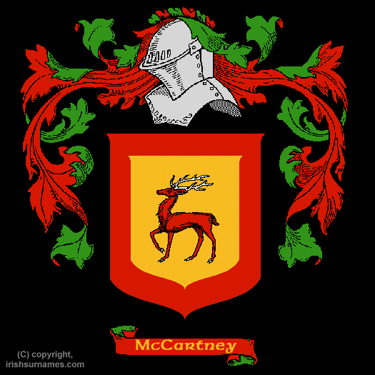 Mccartney / Coat of Arms, Family Crest - Click here to view