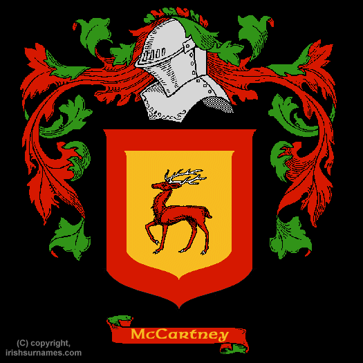 McCartney Family Crest, Click Here to get Bargain McCartney Coat of Arms Gifts