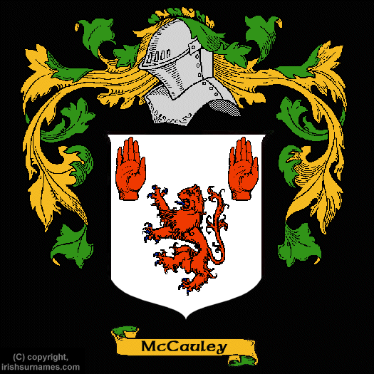 Mccauley Family Crest, Click Here to get Bargain Mccauley Coat of Arms Gifts