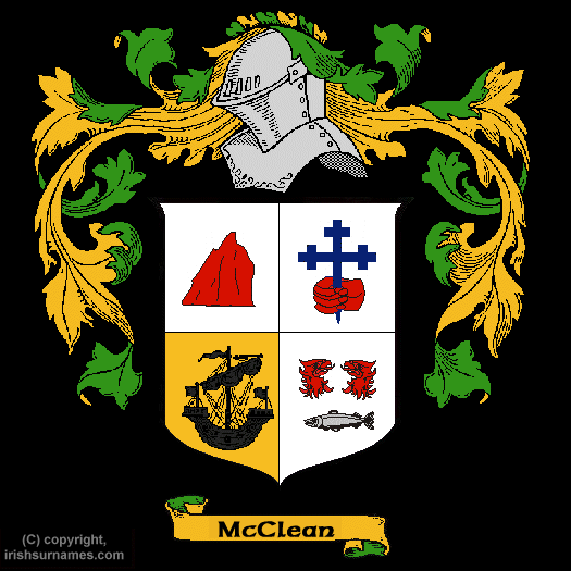 Mcclean Coat of Arms, Family Crest - Click here to view
