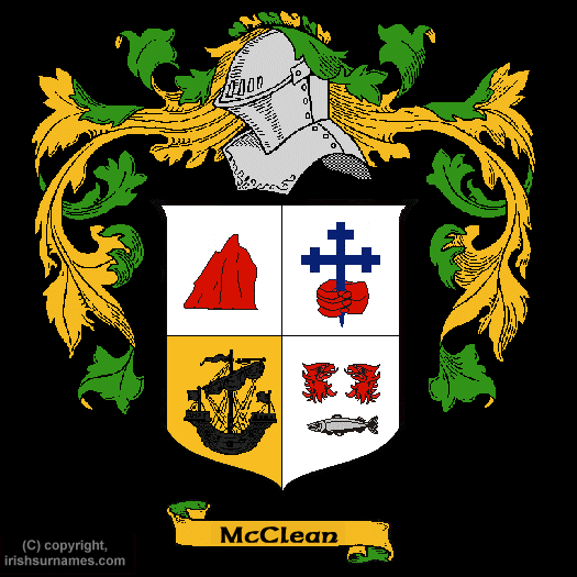 McClean Family Crest, Click Here to get Bargain McClean Coat of Arms Gifts