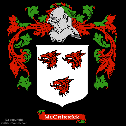 McCrirrick Family Crest, Click Here to get Bargain McCrirrick Coat of Arms Gifts