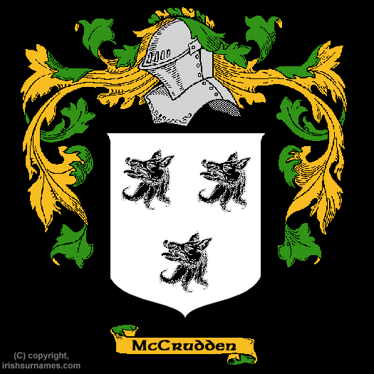 McCrudden Coat of Arms, Family Crest - Click here to view