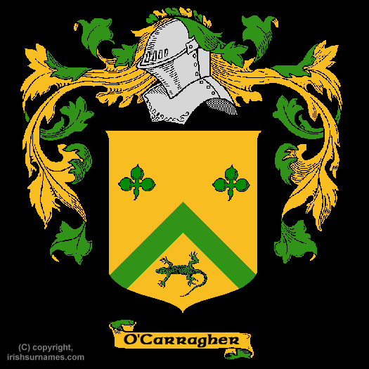 Ocarragher Family Crest, Click Here to get Bargain Ocarragher Coat of Arms Gifts