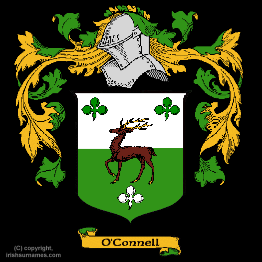 O'Connell Coat of Arms, Family Crest - Click here to view