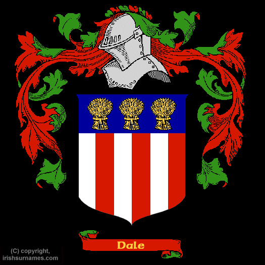 Dale Family Crest, Click Here to get Bargain Dale Coat of Arms Gifts