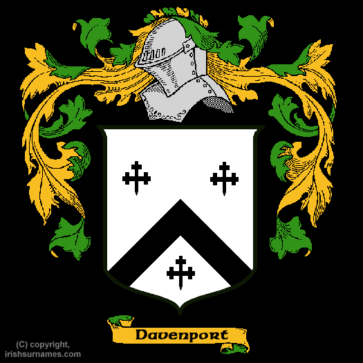 Davenport Coat of Arms, Family Crest - Click here to view