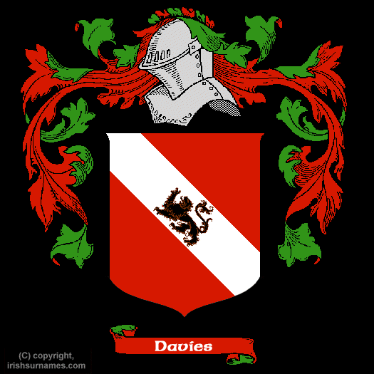 Davies Coat of Arms, Family Crest - Click here to view