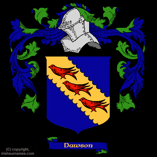 Dawson Coat of Arms, Family Crest - Click here to view