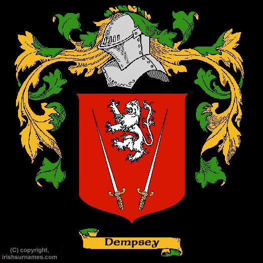 Dempsey Coat of Arms, Family Crest - Click here to view