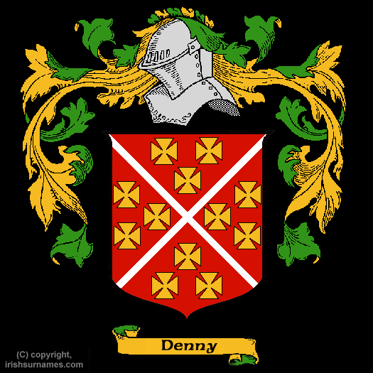 Denny Coat of Arms, Family Crest - Click here to view