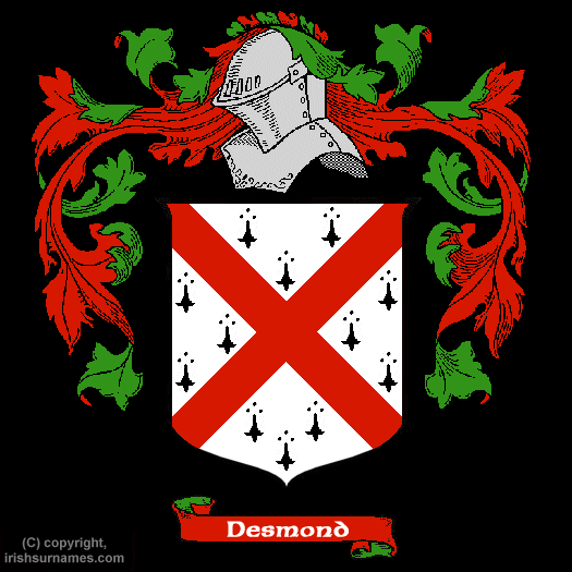 Desmond Coat of Arms, Family Crest - Click here to view