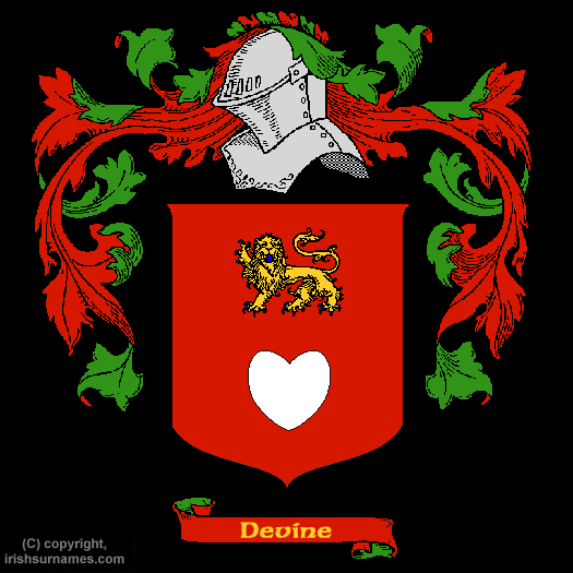 Devine Coat of Arms, Family Crest - Click here to view