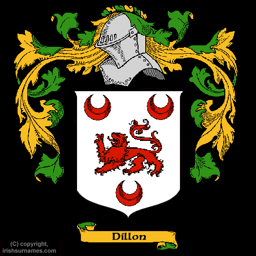Dillon Coat of Arms, Family Crest - Click here to view