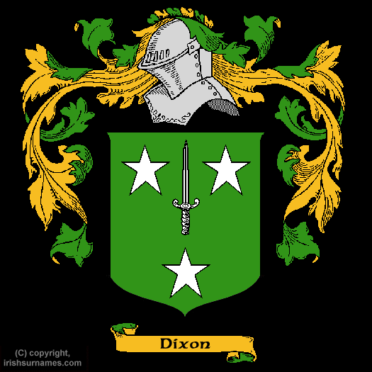 Dixon Coat of Arms, Family Crest - Click here to view