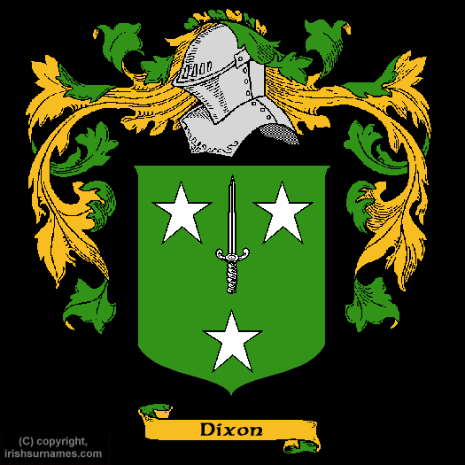 Dixon Family Crest, Click Here to get Bargain Dixon Coat of Arms Gifts