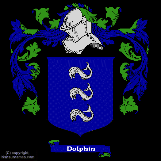 Dolphin Family Crest, Click Here to get Bargain Dolphin Coat of Arms Gifts