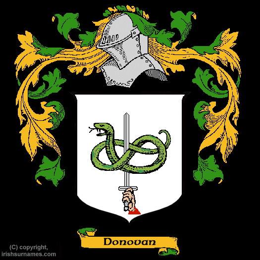 Donovan Coat of Arms, Family Crest - Click here to view