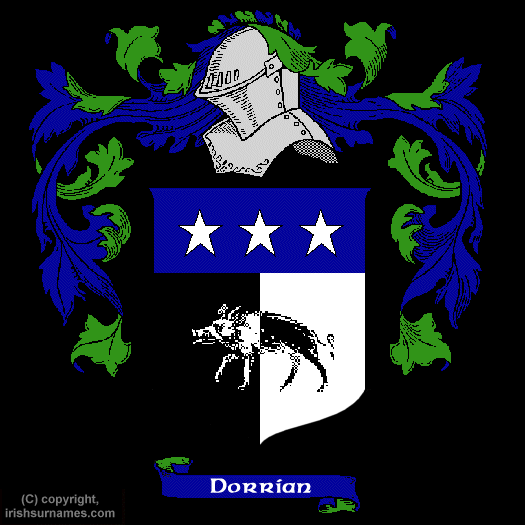 Dorrian Family Crest, Click Here to get Bargain Dorrian Coat of Arms Gifts