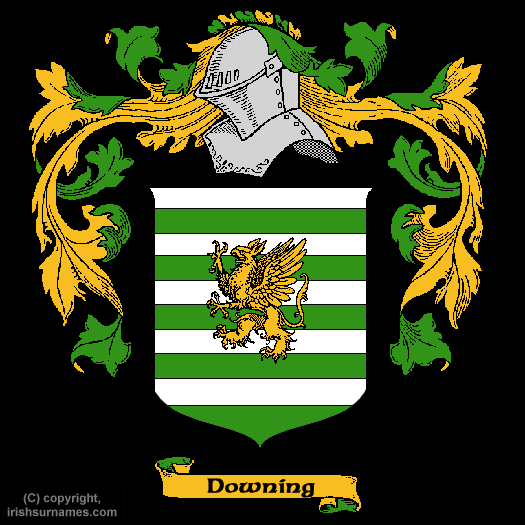 Downing Coat of Arms, Family Crest - Click here to view
