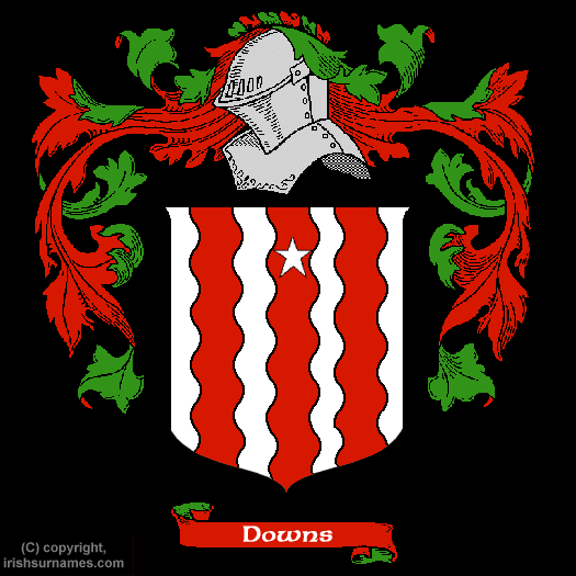 Downs Family Crest, Click Here to get Bargain Downs Coat of Arms Gifts